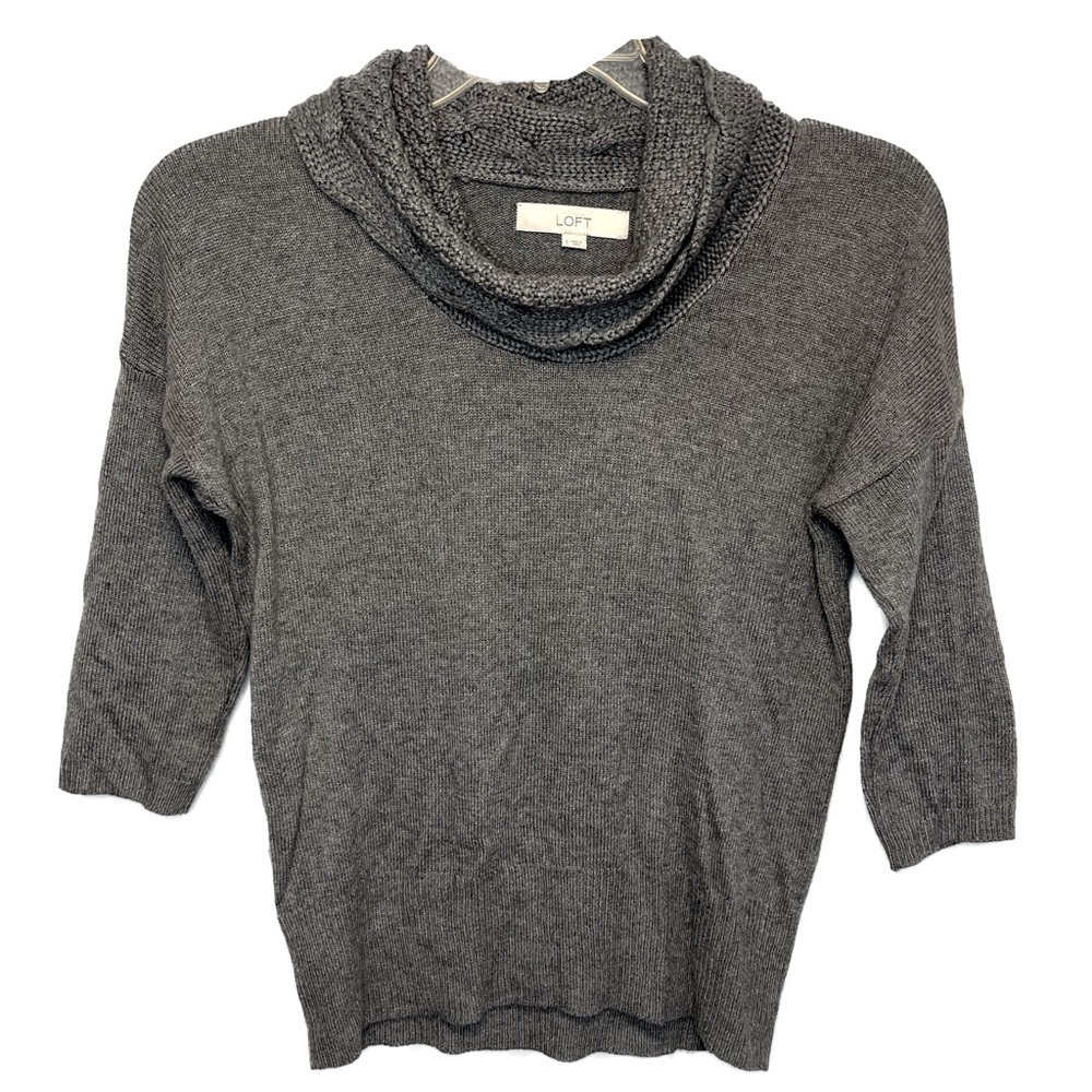 Loft Wool Blend Cowl Neck Sweater Sz S